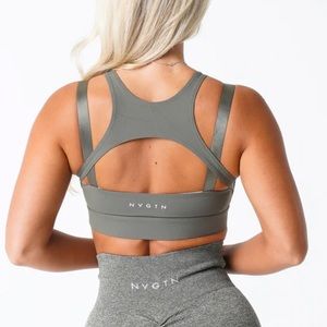 NVGTN Khaki Green Apex Bra